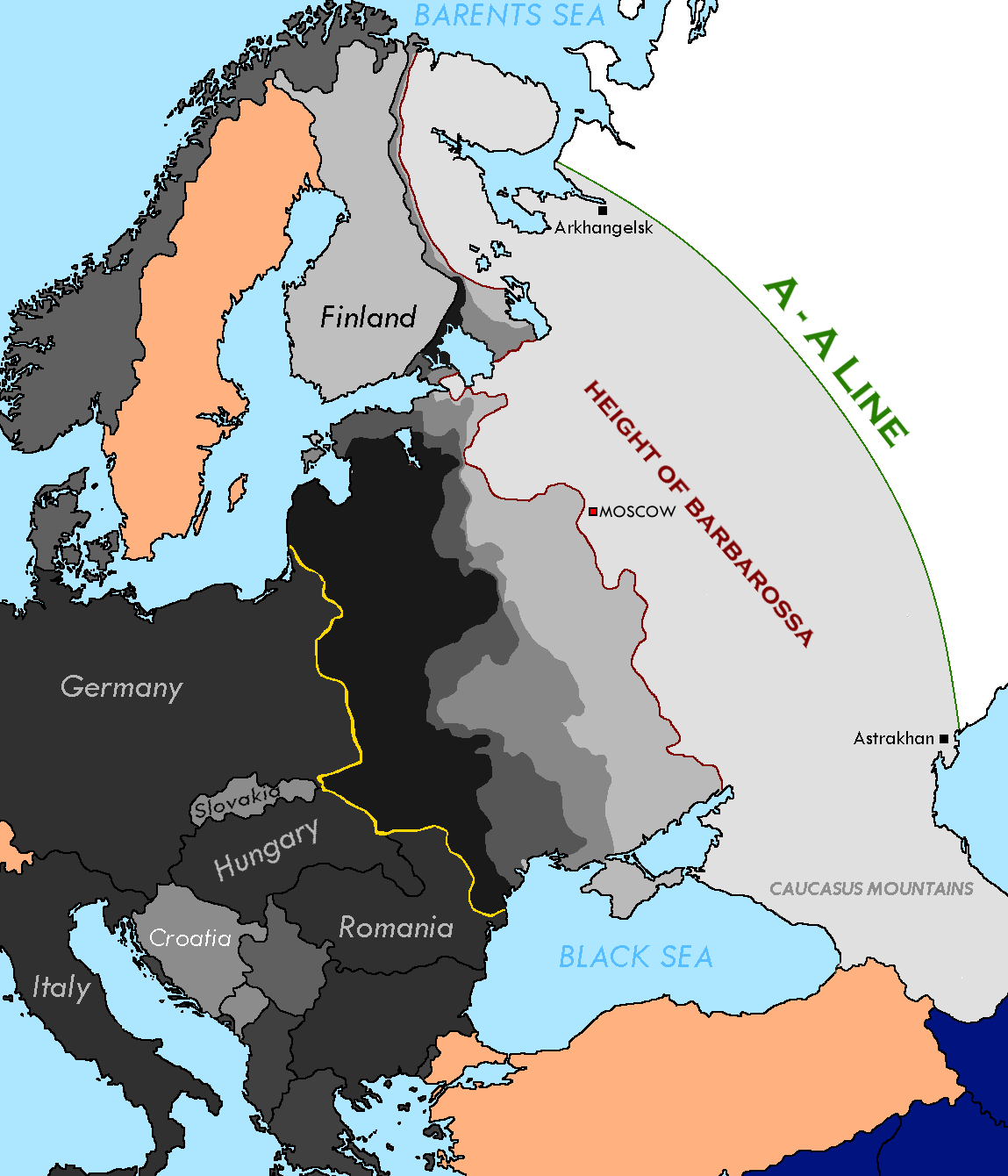 Operation Barbarossa Goal Map